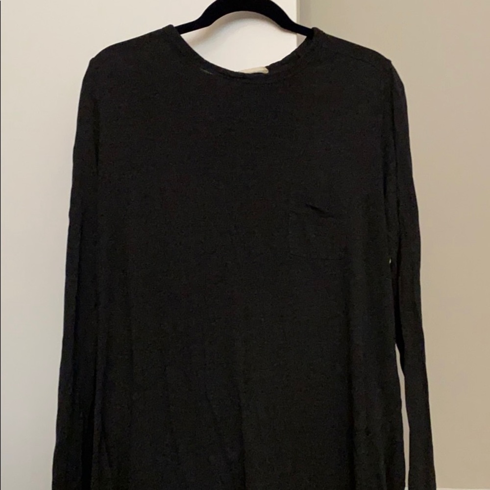 T by Alexander Wang gray long sleeve t-shirt